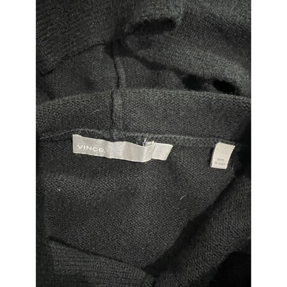 Vince Knit Cashmere Wool Hoodie in Black - Picture 4 of 5